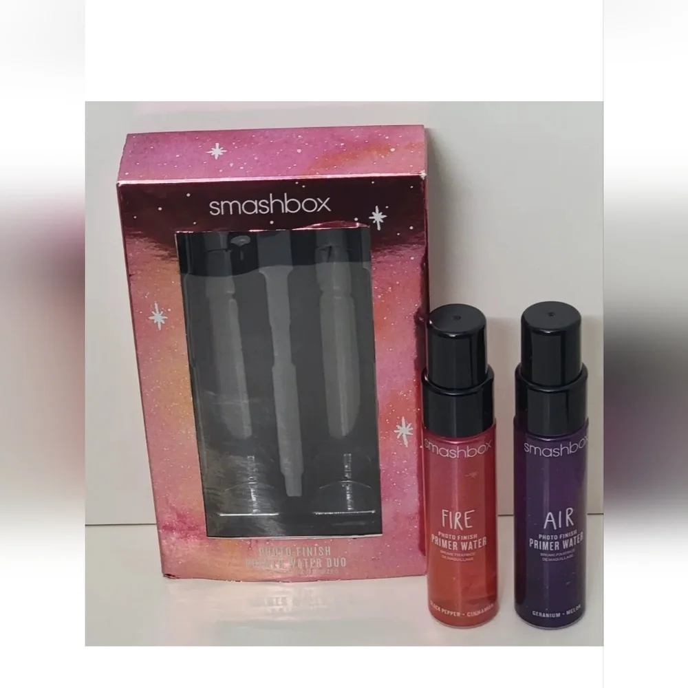 2 x SMASHBOX Photo Finish Primer Water Duo FIRE and AIR TRAVEL SIZE